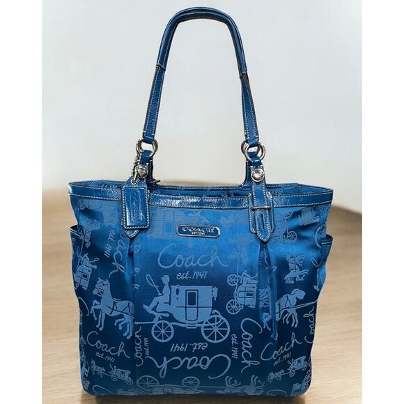 Y2K Coach F15157 Gallery Horse & Carriage Tote & Turnlock Checkbook Wallet - Picture 2 of 16